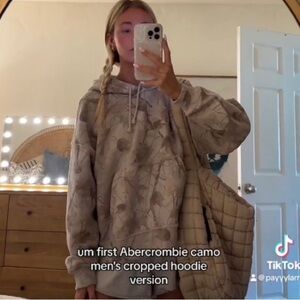 COPY - Camo essential popover hoodie Abercrombie and Fitch